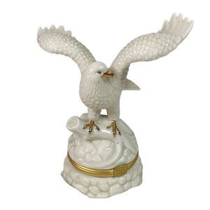 LENOX Wings Of Freedom Treasure Box Limited Edition First Issue with Eagle Charm